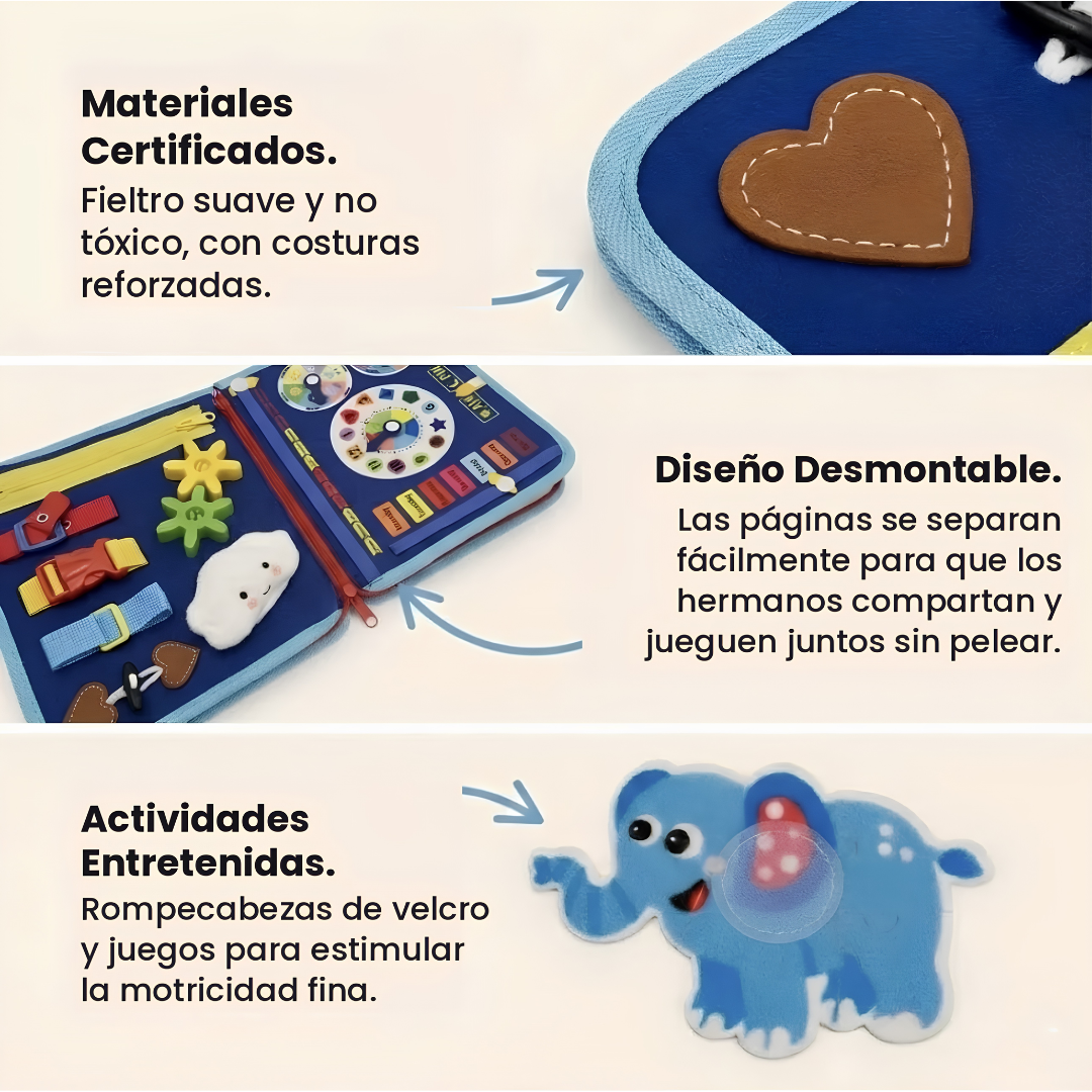 Tobi Board™ | Tablero Montessori 4 en 1